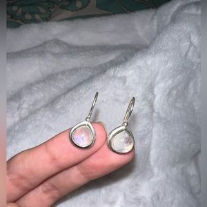 Moonstone Hook Earrings